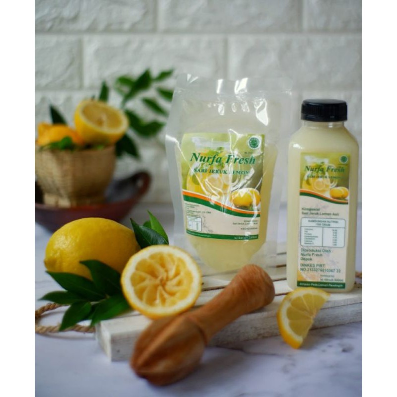 

Sari jeruk lemon (Nurfa Fresh) 250ml kemasan botol