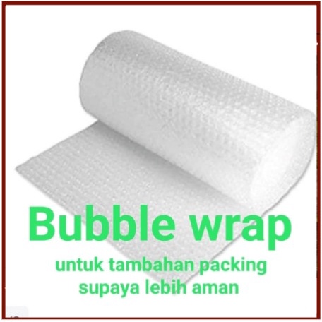 

BUBBLE WRAP TAMBAHAN PACKING UNTUK TRANSAKSI DI BAWAH RP 100.000