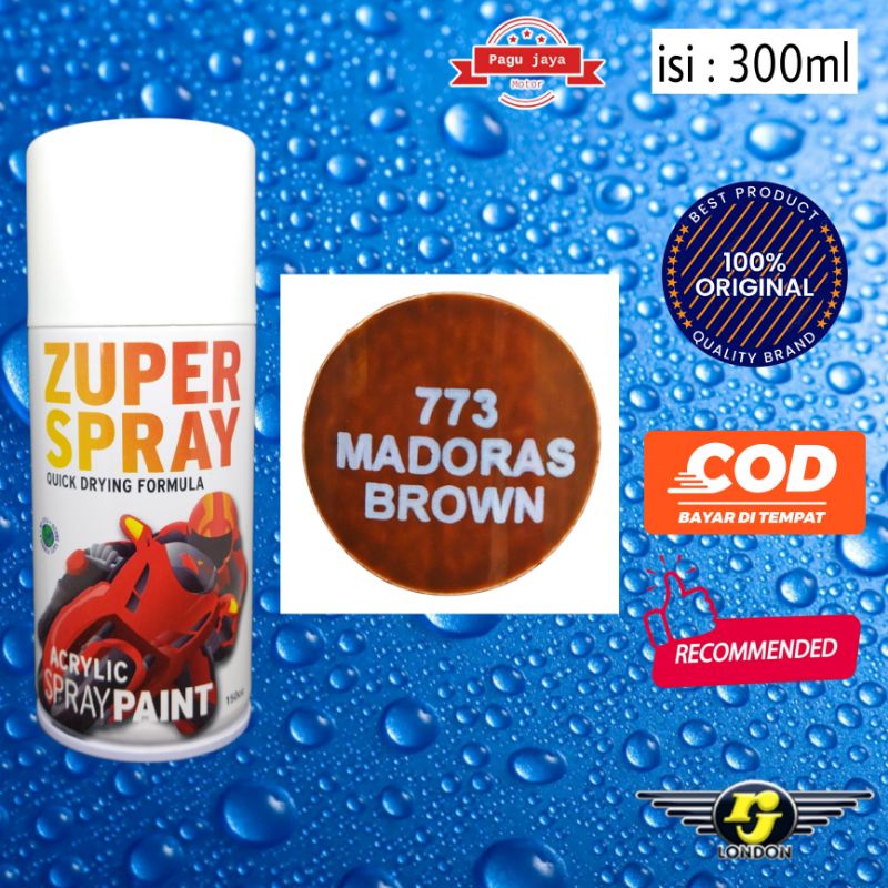 pilox pilok madoras brown coklat zuper spray 300cc  cat semprot pylox