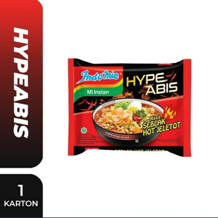 

Indomie Seblak HOT JELETOT 1 dus isi 40pcs