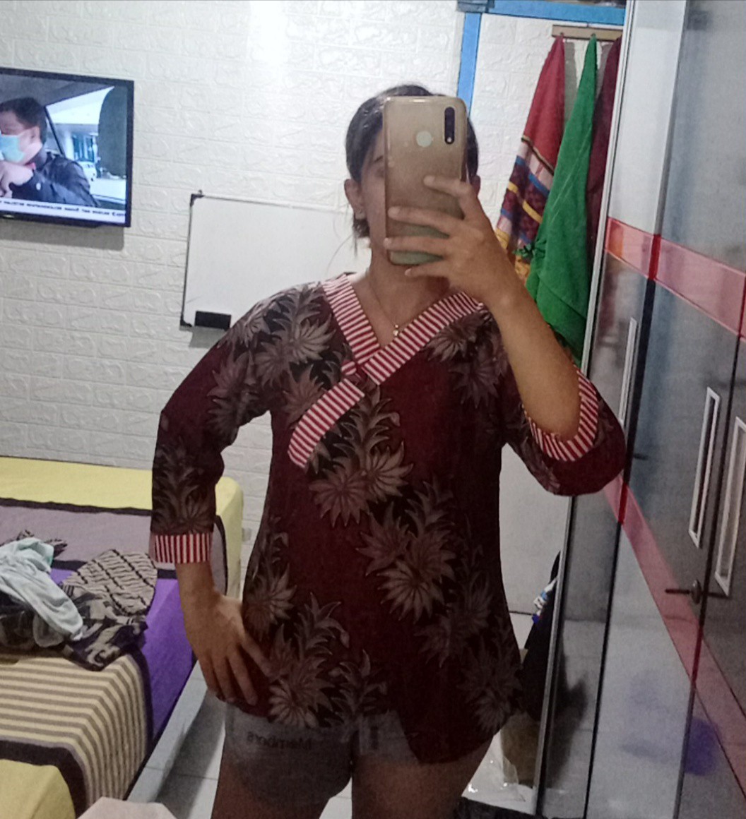 Blouse Batik Wanita Bambu Natural -  Atasan Batik Wanita - S-m-l-xl-xxl-3l-4l-5l