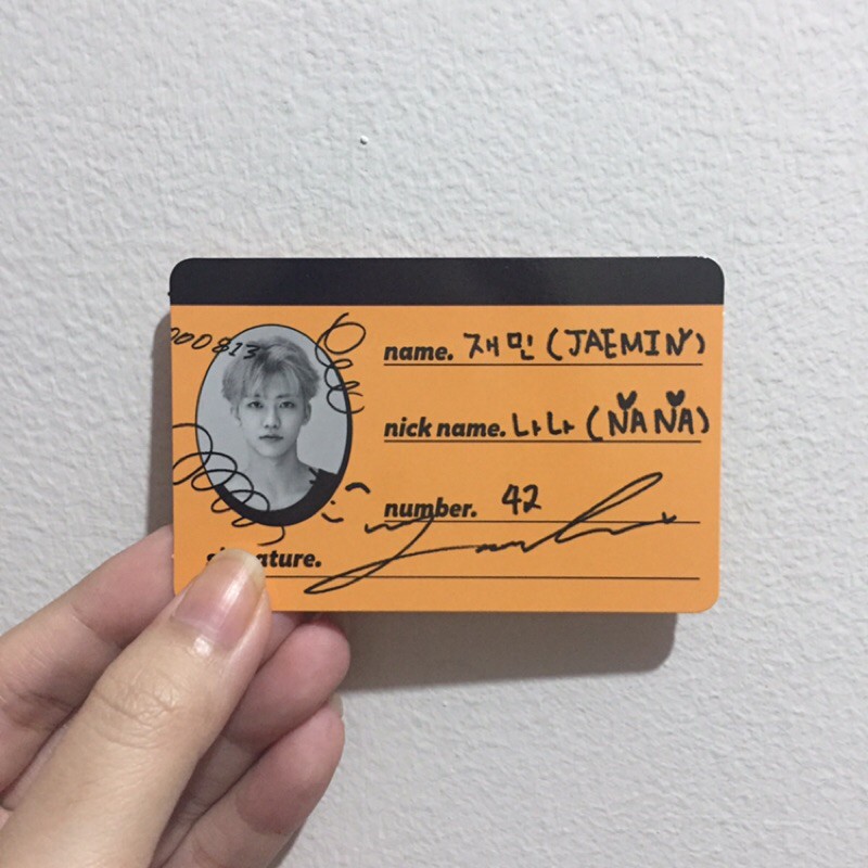 crew card jaemin we go up