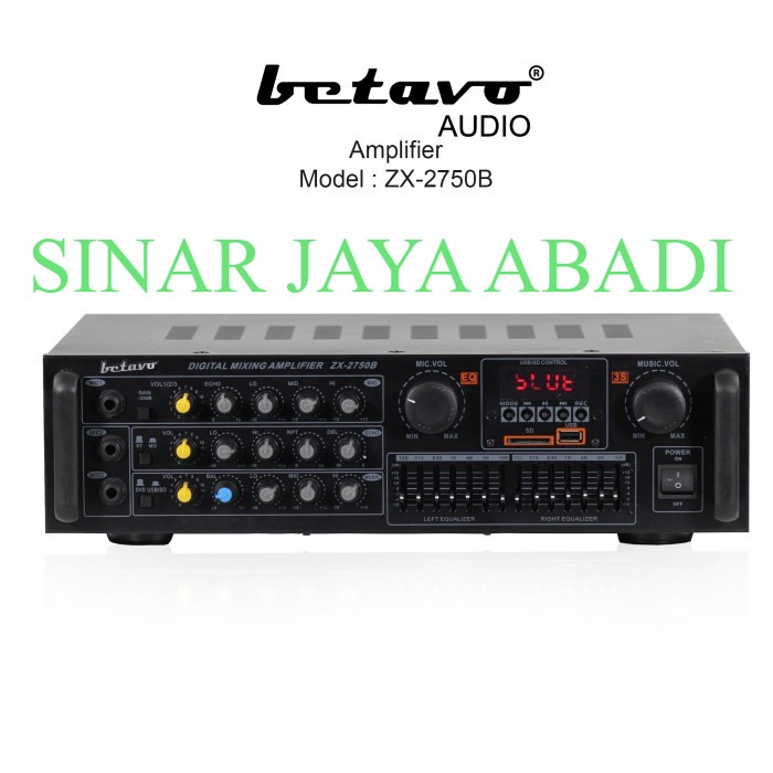 AMPLI BETAVO ZX 2750 B PROFESSIONAL AMPLIFIER BLUETOOTH