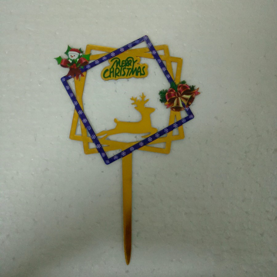 

Topper X'Mas Acrylic - Square Deer