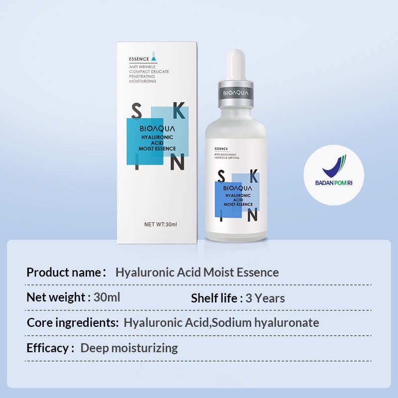 BIOAQUA Efek 10X Serum Series Vitamin C / Centella / Collagen / Squalane / Bioaqua Essence Serum Niacinamide Moisturizing / Acne Care / Hexapeptide Wrinkle Care / Hyaluronic Acid Moist