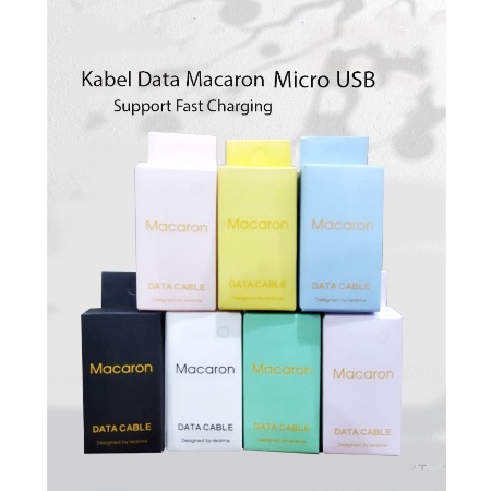 Kabel Data Macaron Packing Suport Fast Charging Micro USB, Type - C &amp; Iph One