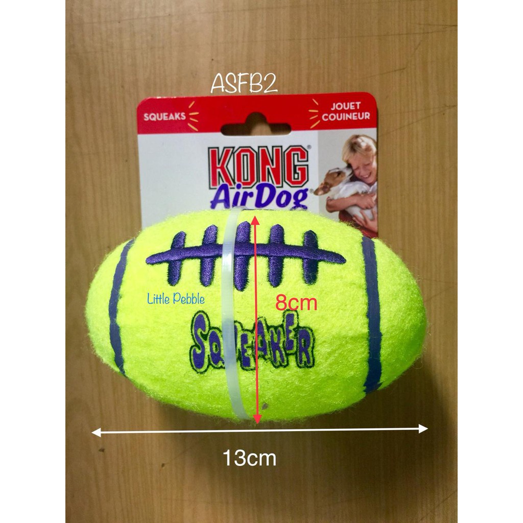 Mainan KONG AirDog Squeakerr FootBall Toy Medium  ASFB2