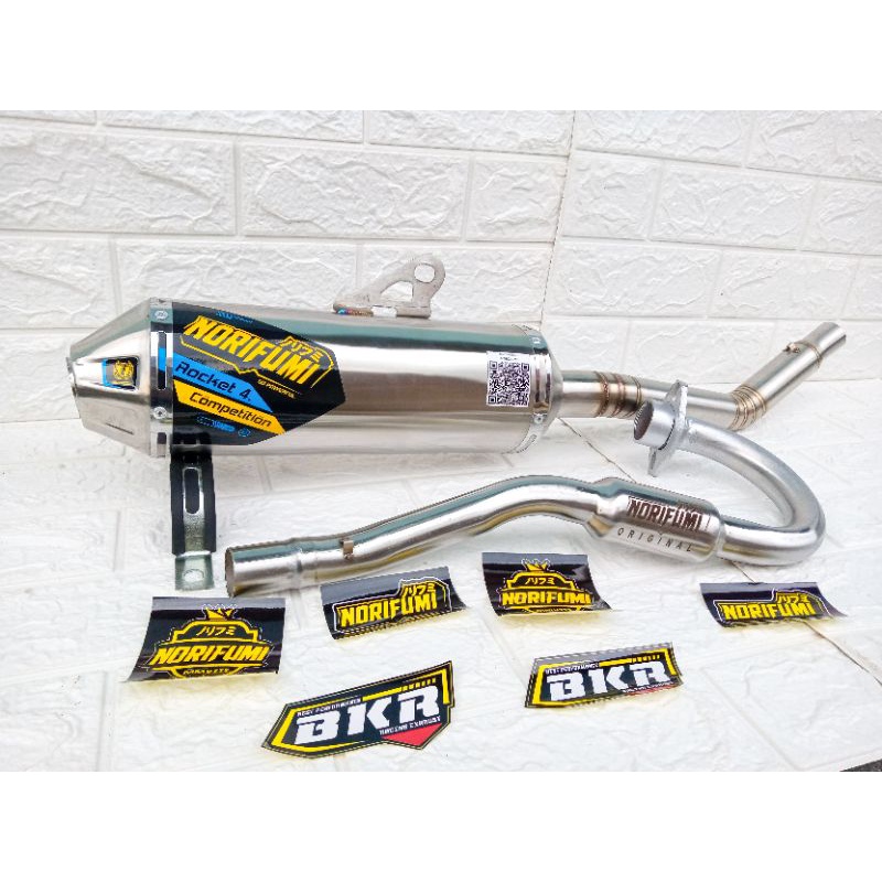KNALPOT NORIFUMI ROCKET 4 COMPETISI CRF 150L, KLX 150, D-TRACKER, WR 155R-5