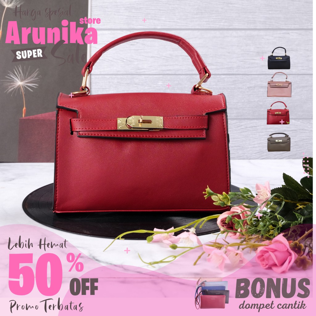 AR001KAL Tas Kondangan Elegan Slempang Wanita Import Batam Terbaru Selempang Cewek Remaja Kekinian P
