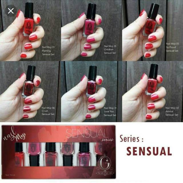 Kutek nail moji sensual pom 6 pcs