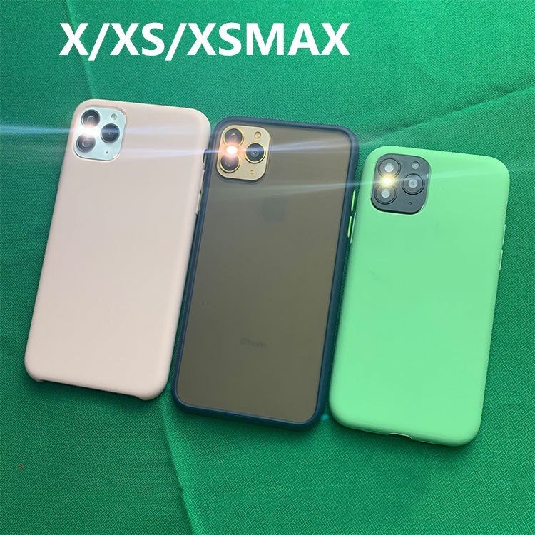 camera fake back Case For iPhone X/XS changed to iPhone 11 Pro /xr changed to iPhone 11/xsmax changed to iPhone 11promax camera fake back cover