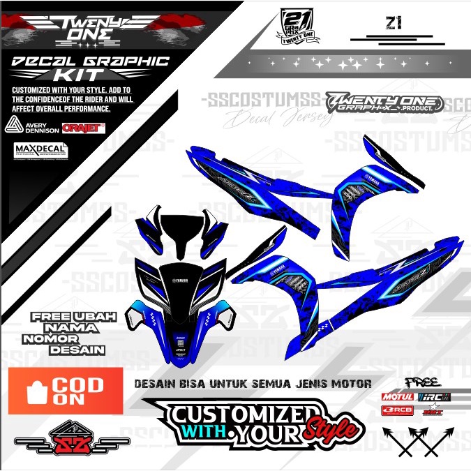 z1 new wrdsgn decal stiker kekinian ⭐JUPITER VEGA NEW trail REVO full body dekal
bebek std gtx traba