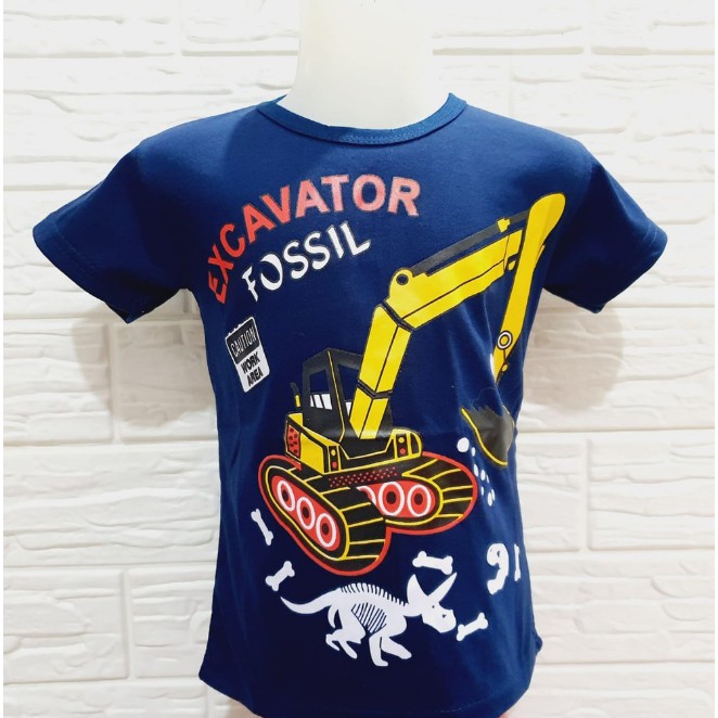 JAYA.Co Kaos Anak Laki Laki 1-10 Tahun / Captain America / Excavator