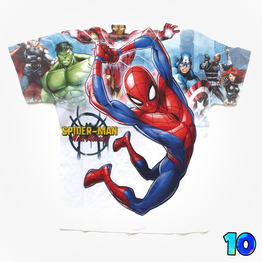 Furo Kaos Anak Superhero Spiderman Batman