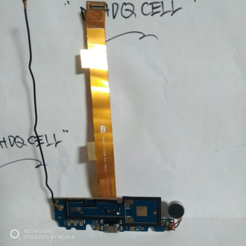 FLEXIBEL DAN BOARD CAS KABEL ANTENA EVERCOSS  A75 MAX ORI