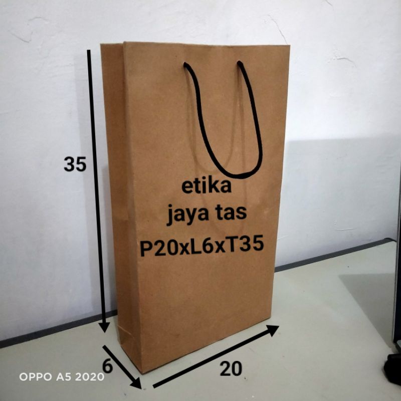 

paperbag/tas kertas P20xL6xT35