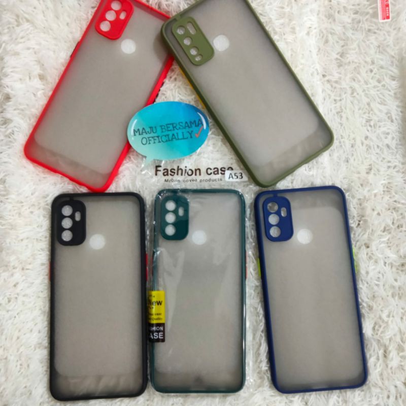 [MB] Softcase Bumper Case Aero OPPO A53 free antigores/ My choice Case matte Silikon OPPO A53