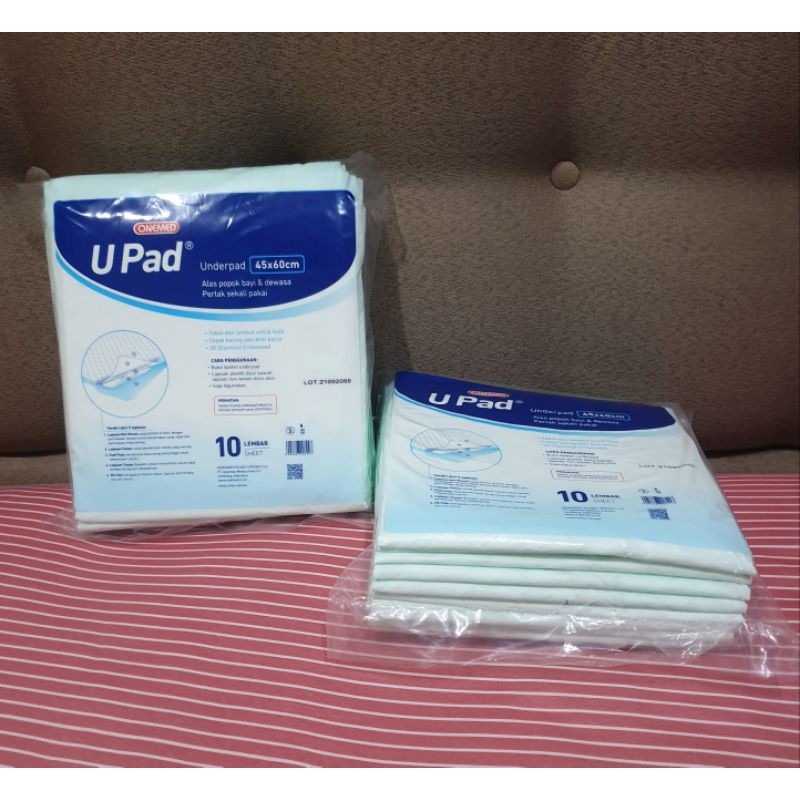 U PAD UNDERPAD 45 x 60 CM PERLAK SEKALI PAKAI ONEMED