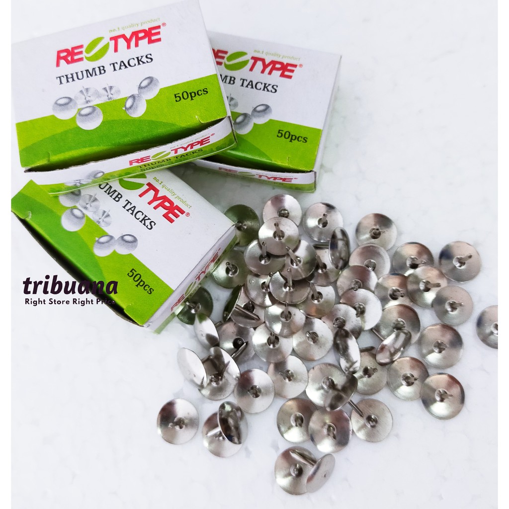 

Paku Payung -Thumb Tacks Retype 50 pcs