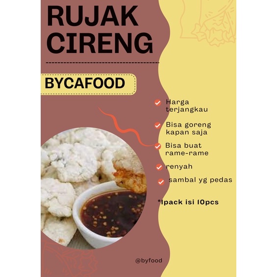 

cireng salju bumbu rujak