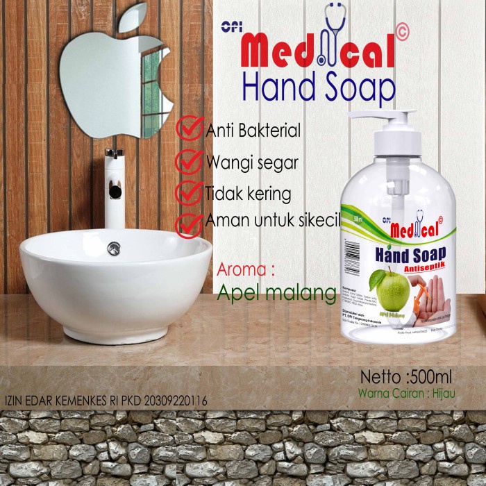 Hand soap 500ml atau Sabun cuci tangan 500ml varian wangi segar produk opi dengan formula baru sudah ada izin edar resmi by Oke sabun suplayer