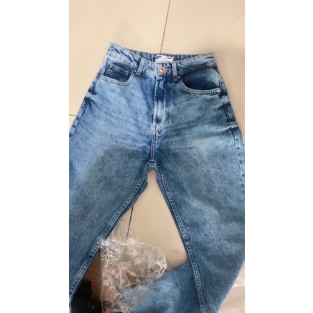 jeans bershka high waist size 34