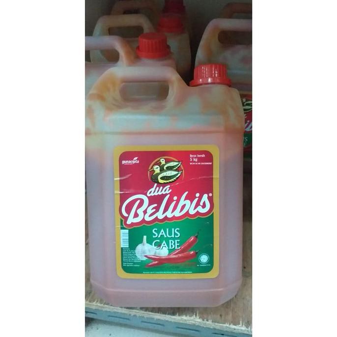 

Dijual Sambal Saus Cabe Dua Belibis Jerigen Dirigen Galon 5 Kg / 5Kg Terlaris