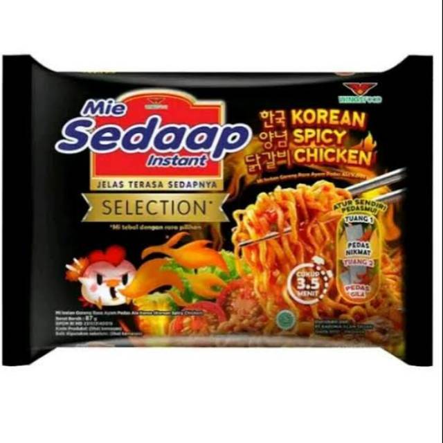 

Sedaap Korean Spicy Chicken 87gr X 10 pcs