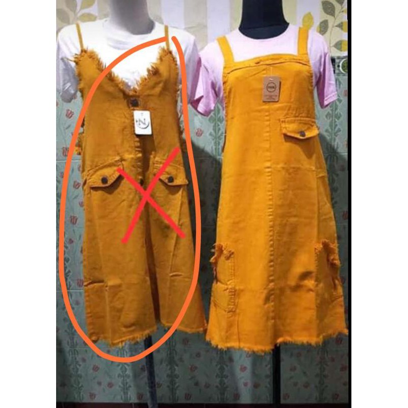 overall jeans/ Overall murah/ overall kunyit/ overall pendek/ overall tebal/ overall