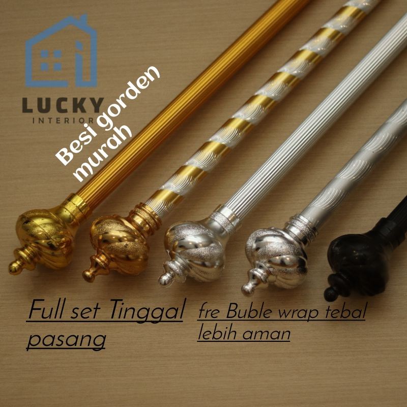 BATANG GORDEN/BESI GORDEN MINIMALIS FUll SET PIPA KORDEN TINGGAL PASANG