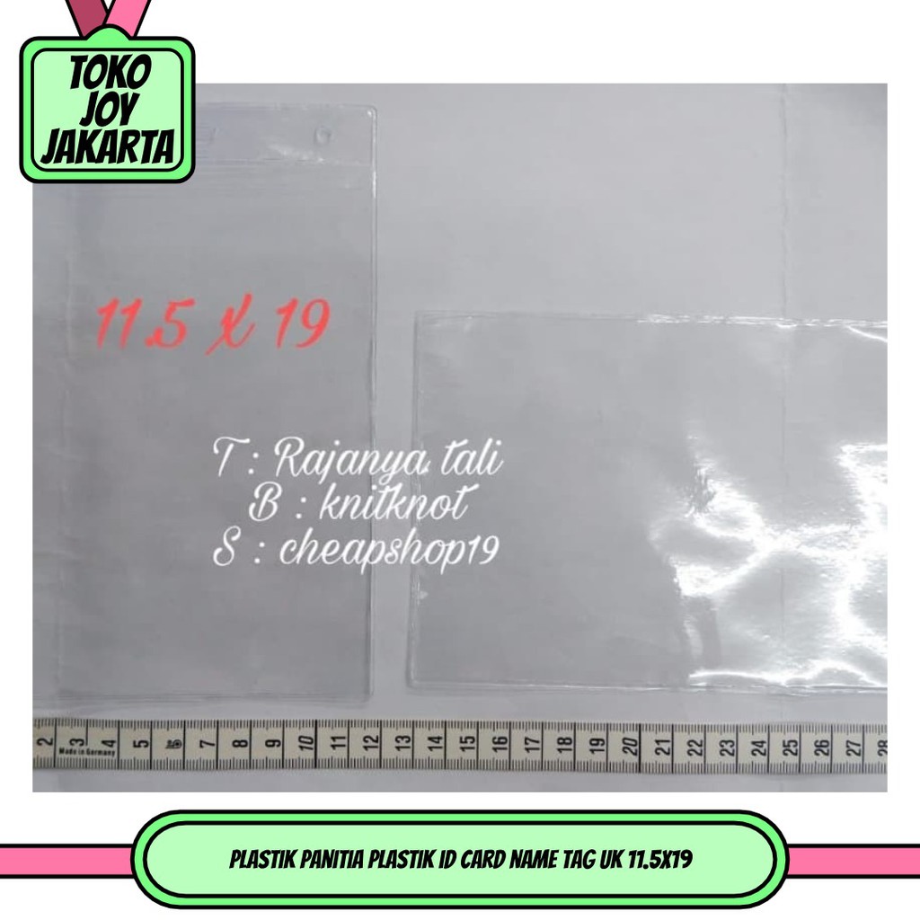 

plastik panitia plastik id card name tag uk 11.5x19