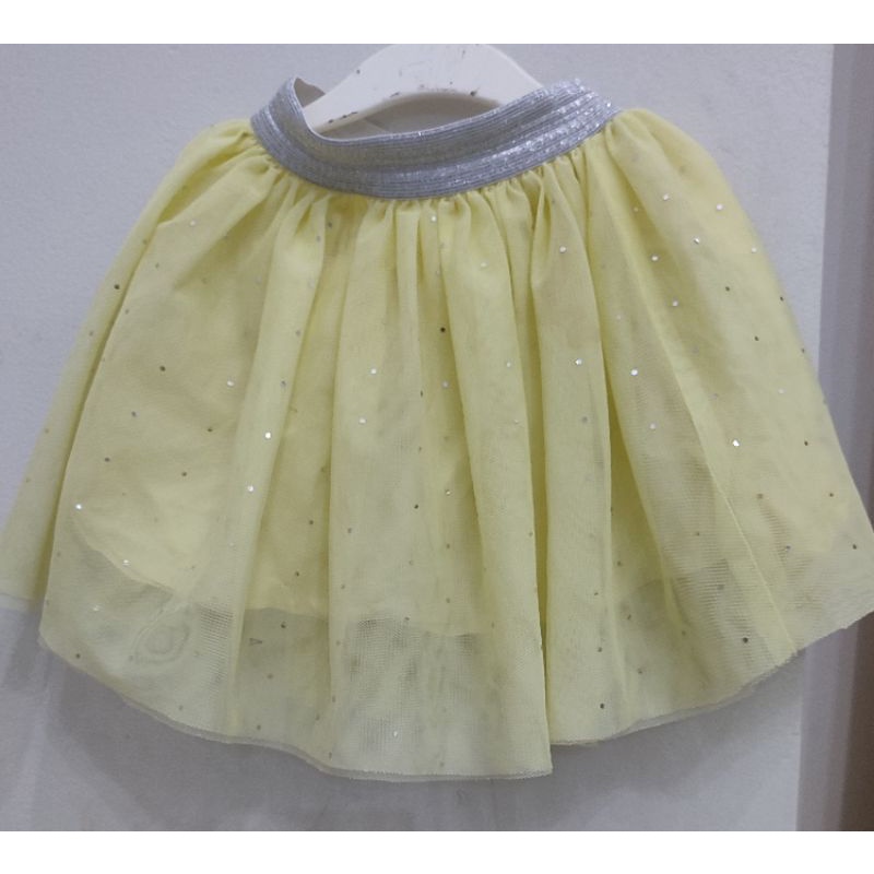 Rok tutu kuning anak perempuan preloved