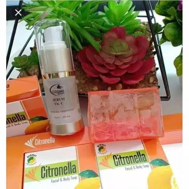 (COD) Cosme Beauty Serum + Sabun Bidoyi Citronella