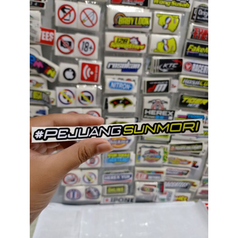 sticker print cutt visor PEJUANG SUNMORI