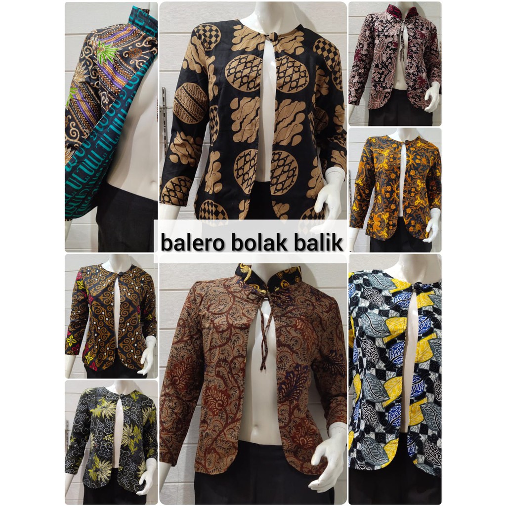 BALERO BATIK BOLAK BALIK LUAR DALAM BISA DI PAKAI