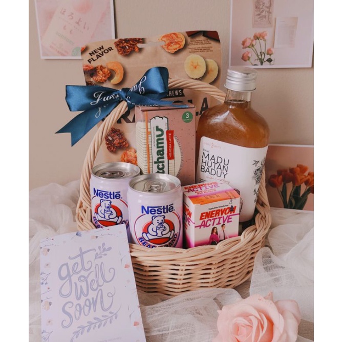 

Hampers GEL WELL SOON paket isoman paket sehat hampers isoman paket get well soon