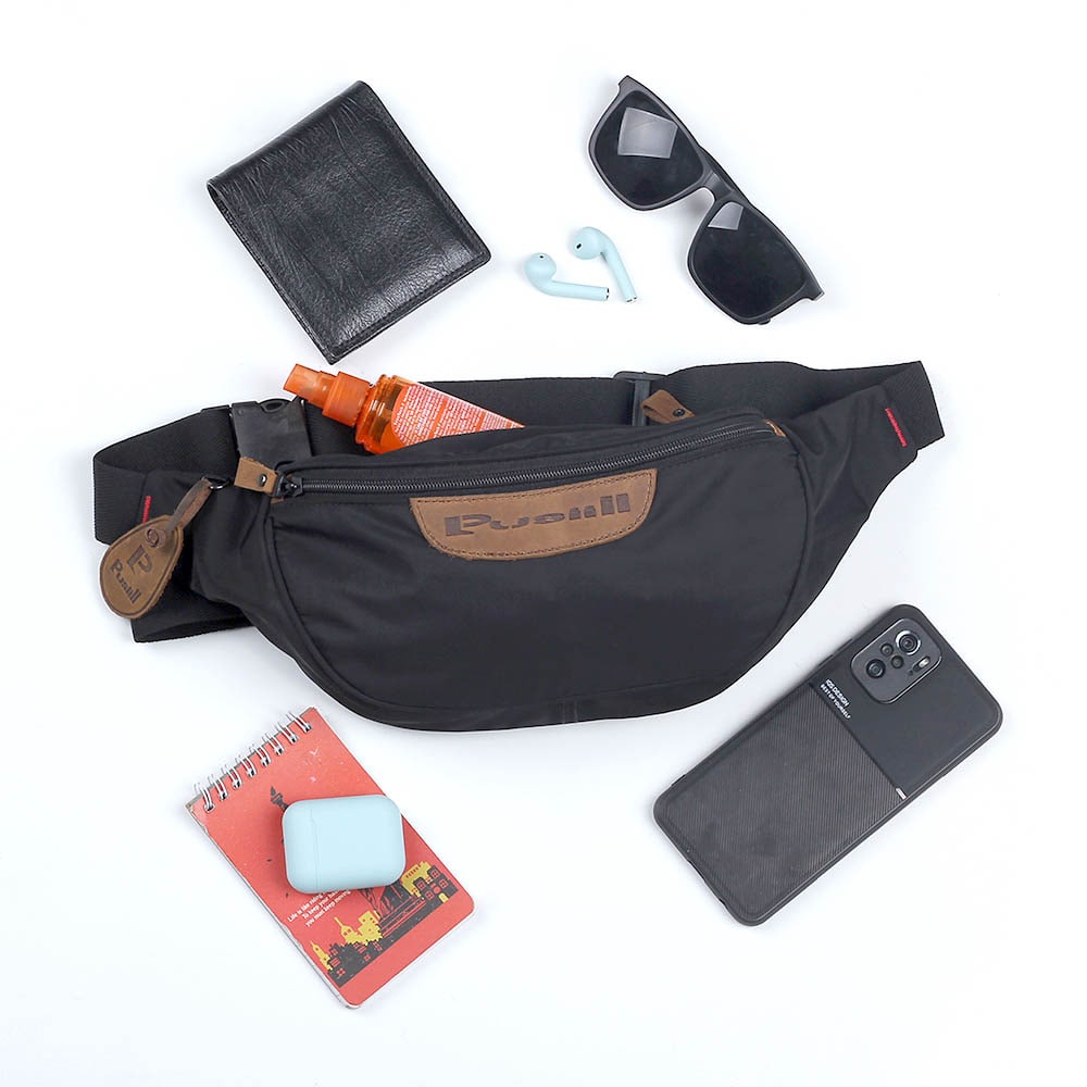 Tas Selempang Pria Kulit Asli Waistbag Pinggang Sling Bag Bahu Weistbag Pusiill Slempang Keren Origi