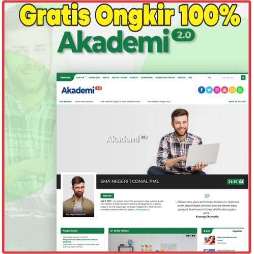 Jasa Install THEME PREMIUM Website Sekolah - Akademi Tema Wordpress