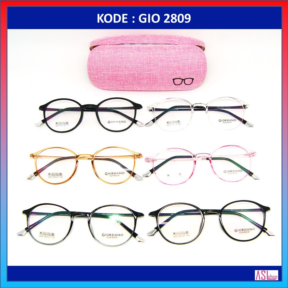 FRAME DAN KACAMATA MINUS (KODE: GIO 2809) RINGAN DAN LENTUR