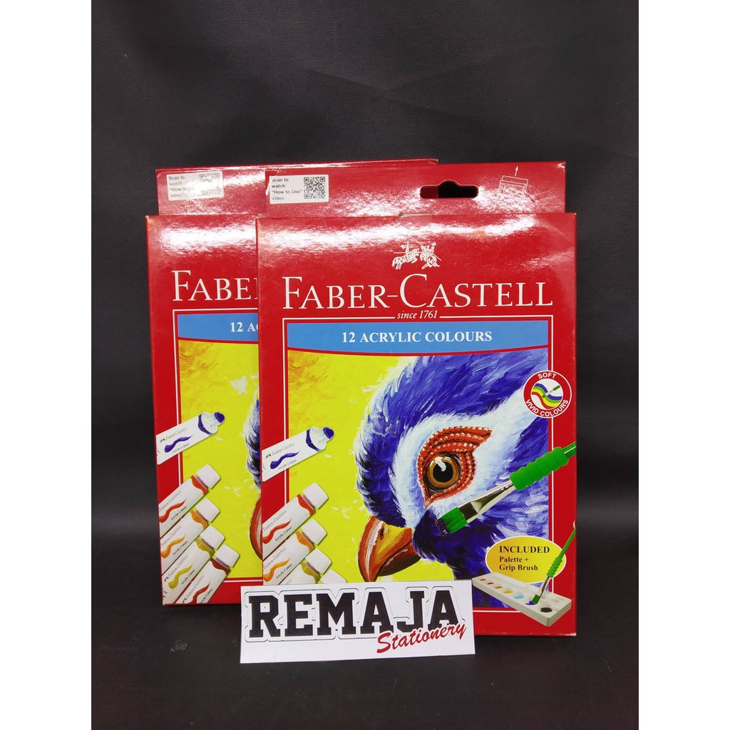 

Faber Castell 12 warna cat akrilik