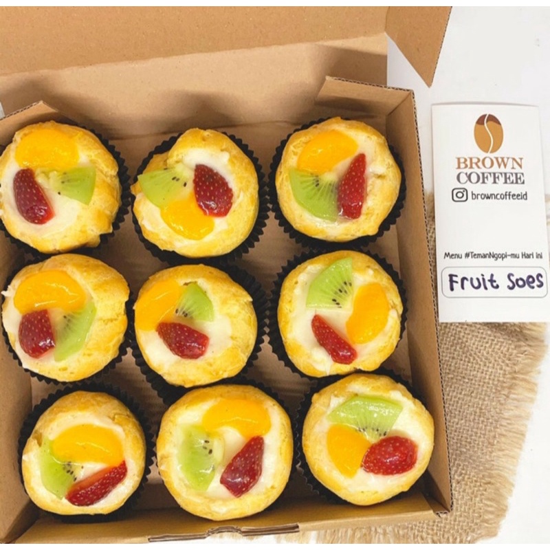 

NOB Fruit Soes Vla / Choux Cream / Choux Au Craquelin (Kue Soes Buah)
