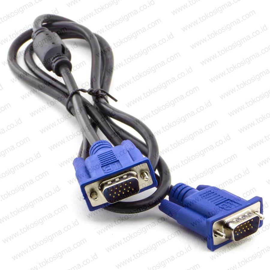 Kabel VGA db15 (RGB) pin 15 male to male dengan panjang kabel 1.5mt