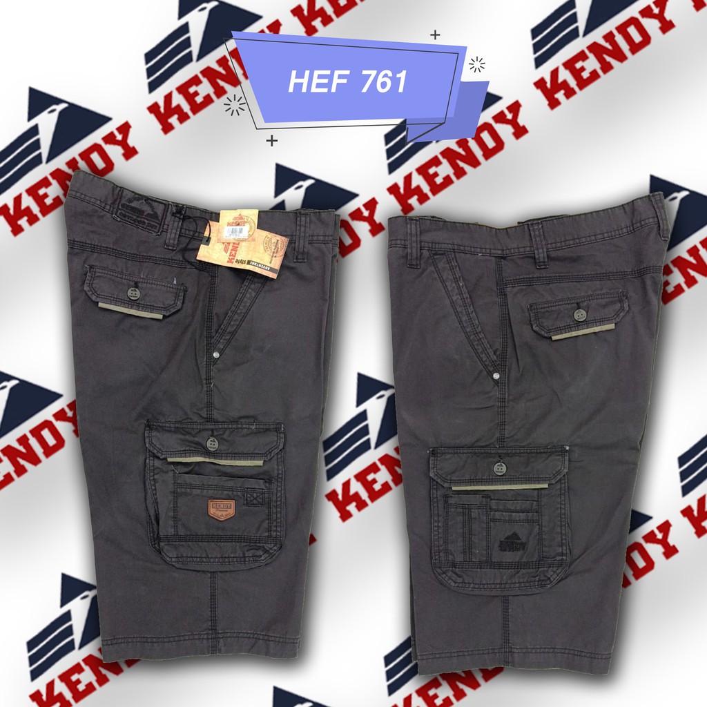 Celana Semi Cargo Pendek Pria Merk Kendy HEF 761