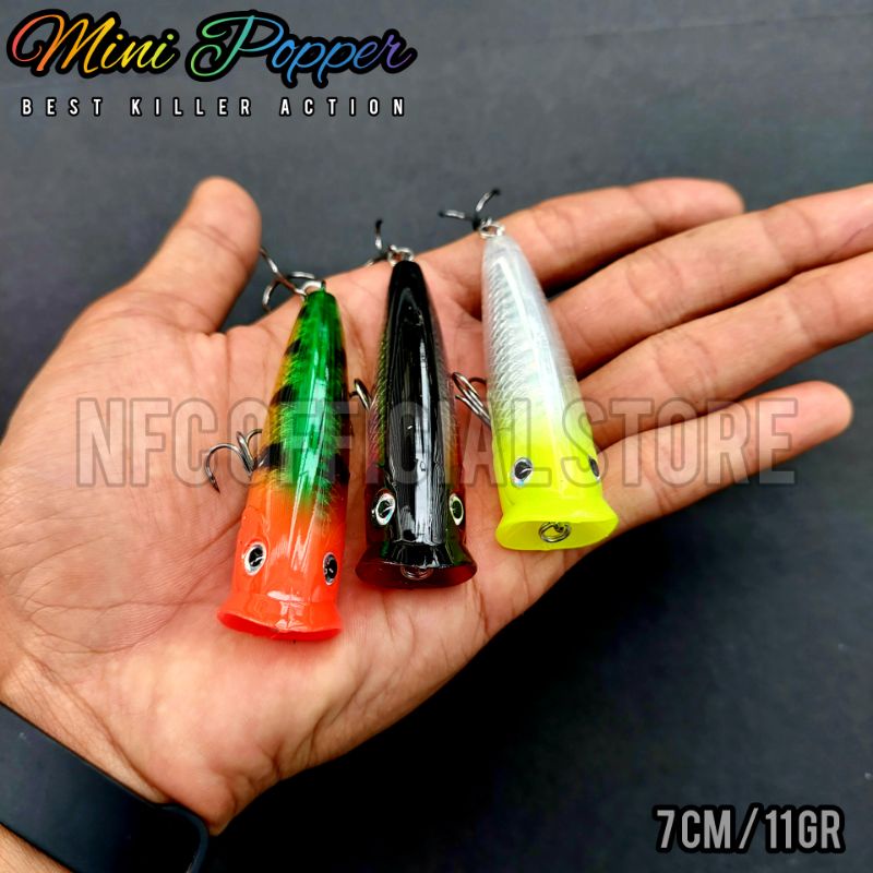 Mini Popper 7 cm 11 gram LONG CAST Best Killer Action