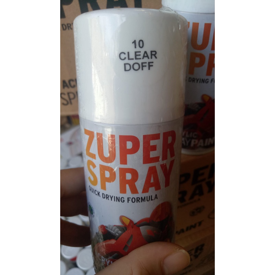 cat semprot pilok pilox zuper clear doff 10 150cc zuper spray clear doff p10 150cc