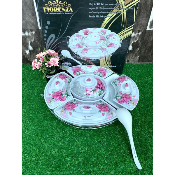 party set prasmanan bulat fiorenza 17inch