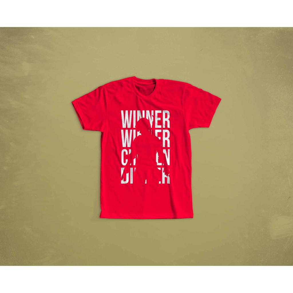 KAOS PUBG WINNER CHICKEN 1/100 BAJU TSHIRT