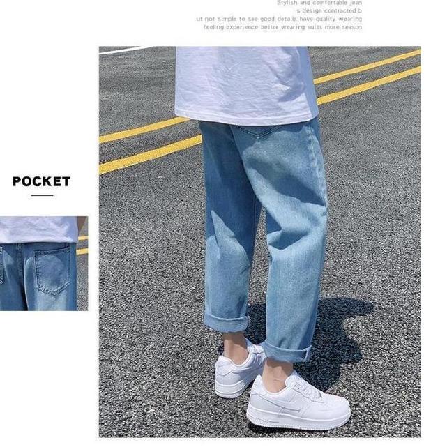 Paling Dicari.. Celana Jeans Musim Panas Pria Elastis Longgar Musim Semi dan Musim Gugur Bagian Tipi