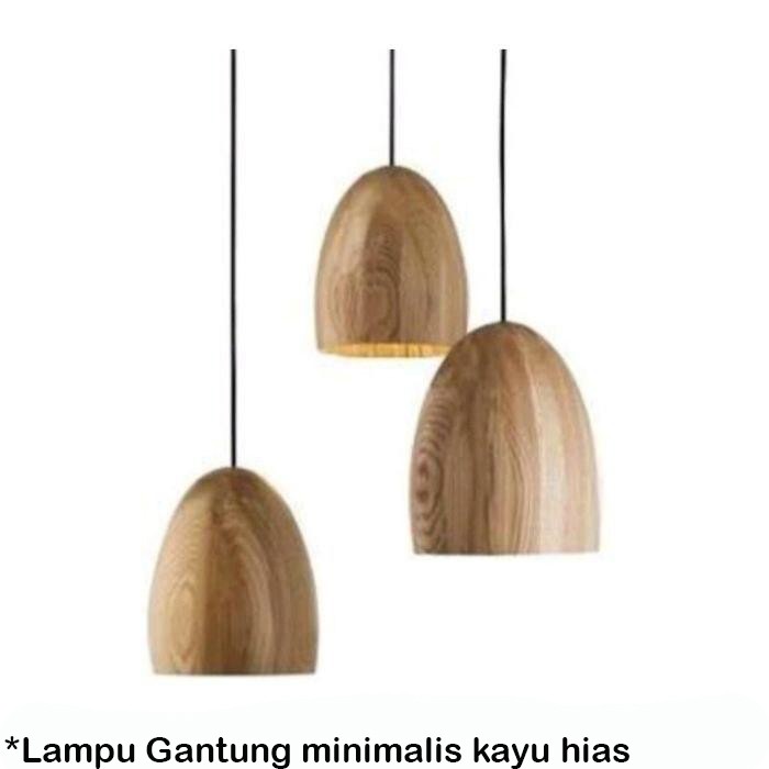 Lampu Gantung minimalis kayu hias