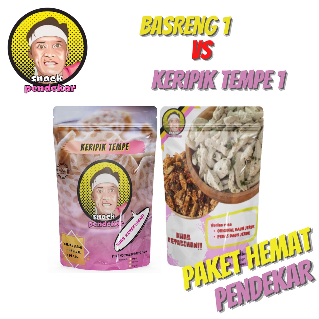 

BASRENG DAUN JERUK 1 VS KERIPIK TEMPE 1 SNACK PENDEKAR